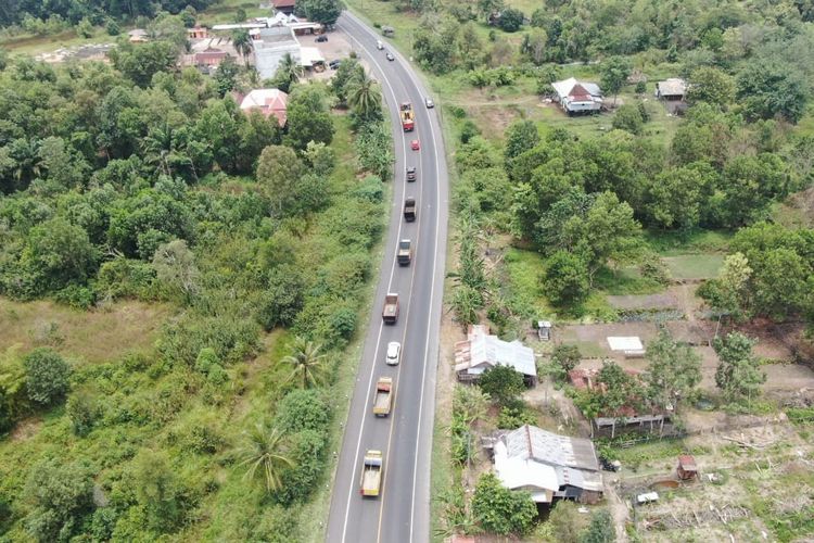Jalan arteri nasional di Pulau Sumatera