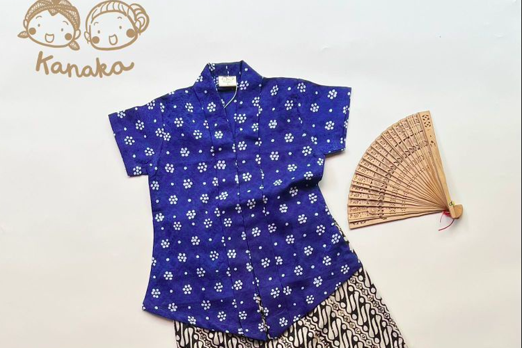 Koleksi kebaya anak dari Kanaka Official Shop, rekomendasi toko online yang menjual kebaya anak.
