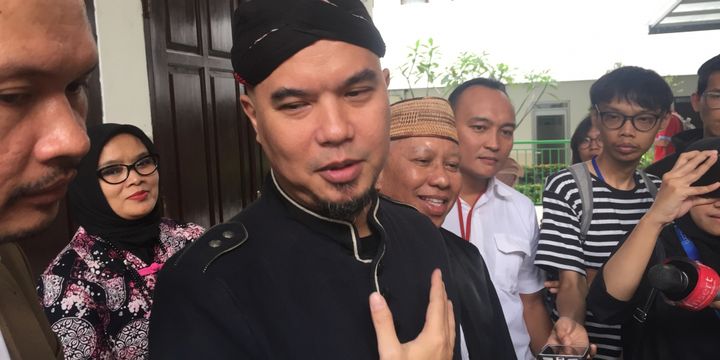 Ahmad Dhani menghadiri sidang kasus ujaran kebencian di PN Jakarta Selatan, Senin (2/7/2018).
