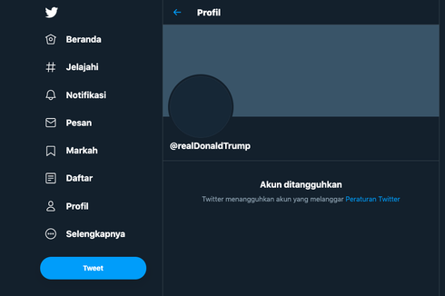 Ini Twit Terakhir Trump Sebelum Akunnya Ditutup Permanen oleh Twitter