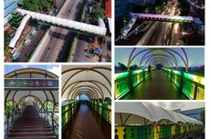 JPO Pasar Minggu dan Jembatan Gantung Dibuat Artistik dan Dilengkapi Lampu Warna-warni