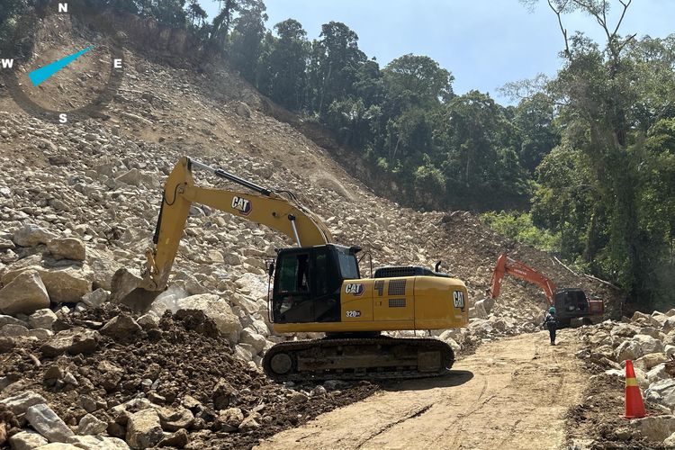 Pasca Tertutup Longsor, Akses Jalan Pameu-Geumpang Kembali Dibuka