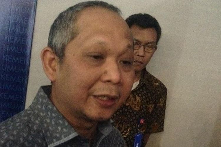 Kepala Badan Pengatur Jalan Tol Herry Trisaputra Zuna di Kementerian Pekerjaan Umum dan Perumahan Rakyat (PUPR), Jumat (9/9/2016).