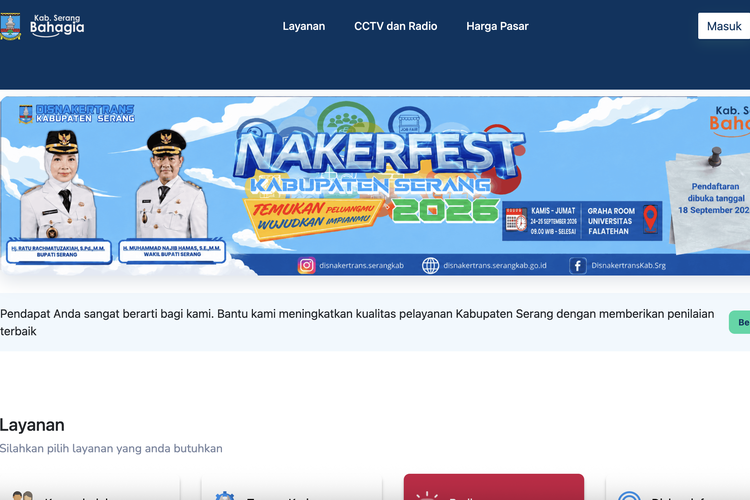 Nakerfest Job Kabupaten Serang 2026, Ada 1.000 Lowongan Kerja dari 40 Perusahaan