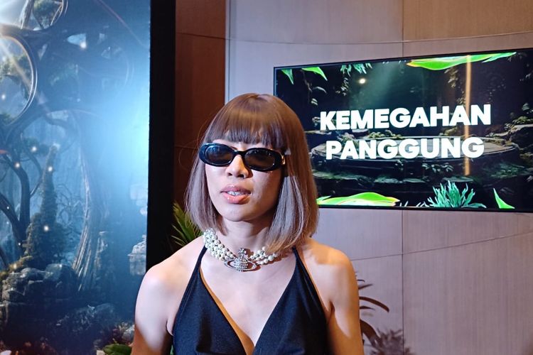 Ramengvrl saat ditemui dalam acara AMI Awards 2023 di JIEXPO Kemayoran, Jakarta Pusat, Rabu (8/11/2023).