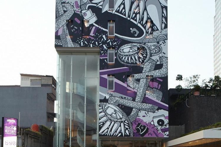 Tampak depan hotel Artotel Thamrin, Jakarta Pusat.