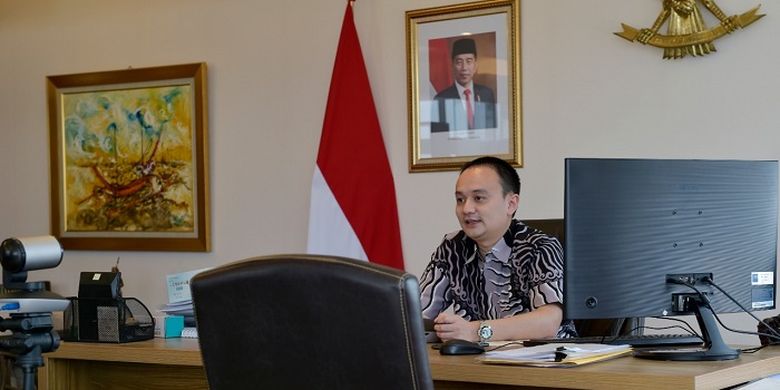 Wamendag Jerry Sambuaga, saat memberi sambutan pada webinar Inovasi Pangan Nasional yang diadakan Accelerice Indonesia, Senin (24/8/2020). 