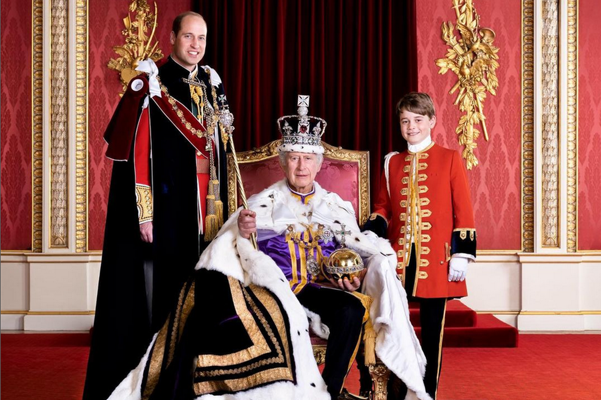 Foto perdana Raja Charles sebagai pemimpin monarki Inggris
