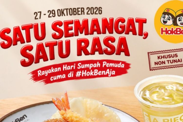 6 Promo Makanan dan Minuman Spesial Hari Sumpah Pemuda 2026, Ada Chatime Buy 1 Get 1