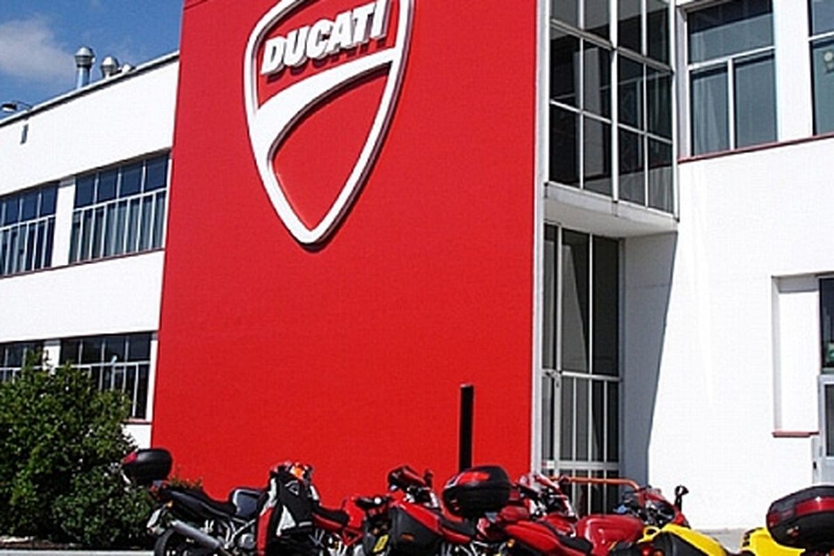 Pabrik Ducati di Bologna, Italia