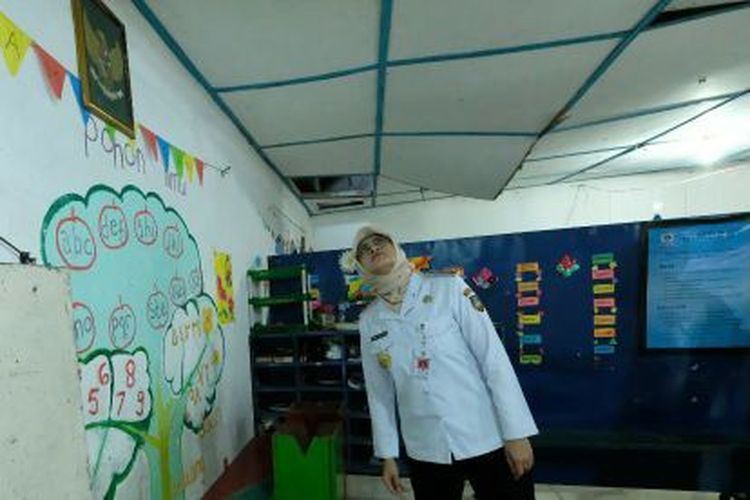 Plafon TK Gaya Baru III Solo Rusak dan Membahayakan, Kegiatan Pembelajaran Dipindah ke SD