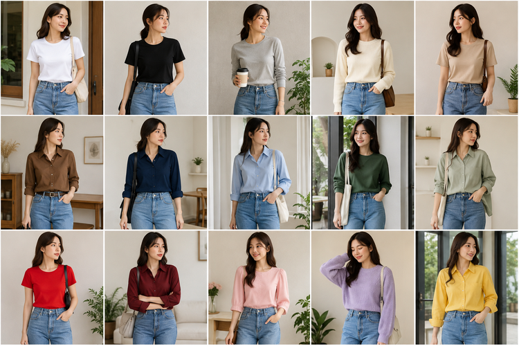 Celana Jeans Biru Cocok dengan Baju Warna Apa? Ini 15 Pilihannya