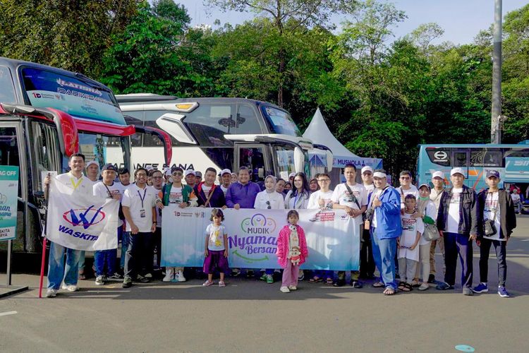 Peserta Mudik Bersama BUMN 2026 dari Waskita Karya.