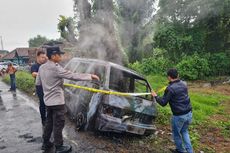 Diduga Angkut BBM Ilegal, Mobil Suzuki Carry Terbakar di Muara Enim, Pengemudi Kabur