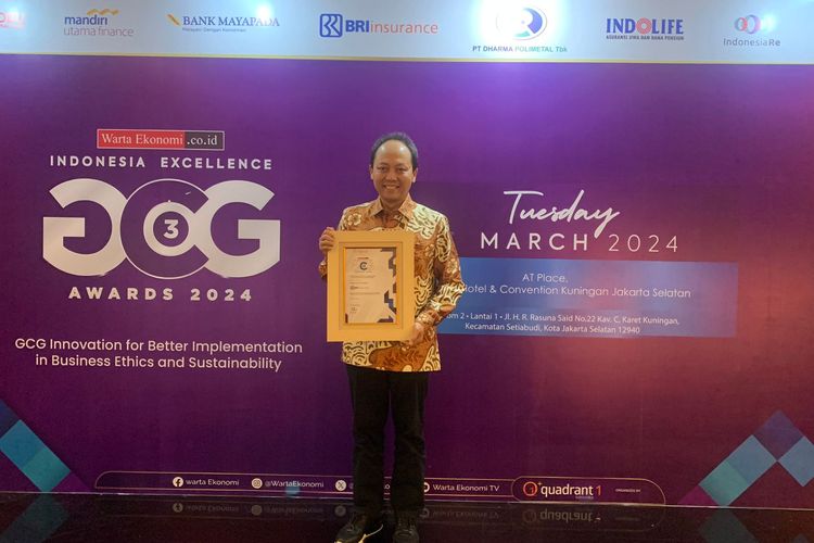 BRI Insurance menerima penghargaan sebagai Indonesia Excellence Good Corporate Governance Ethics in Strategy Implementation to Increase Performance Growth.