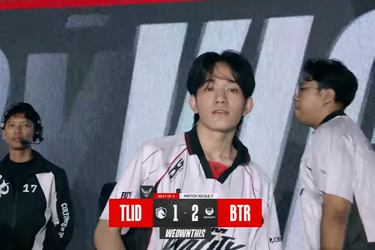 Pemain Bigetron by Vitality, Nnael ketika memenangkan pertandingan melawan Team Liquid ID dengan skor 2-1.