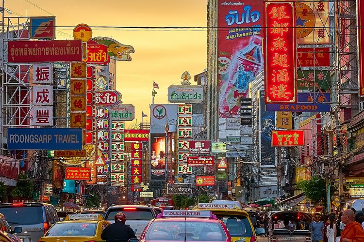 Chinatown di Bangkok, Thailand.