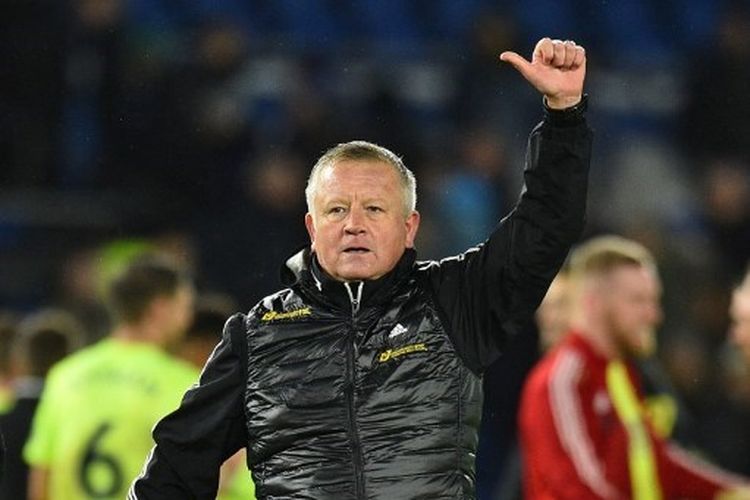 Pelatih Sheffield United, Chris Wilder.