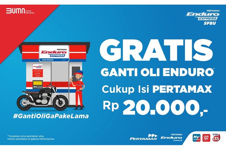 Program GO SPBU Ganti Oli dari PT Pertamina Lubricants. 