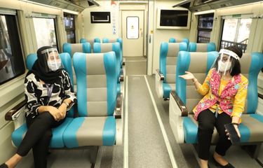 Penerapan protokol kesehatan dalam perjalanan kereta api 