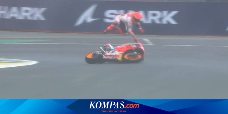 Dua Kali Jatuh di MotoGP Perancis, Marc Marquez Salahkan Diri Sendiri