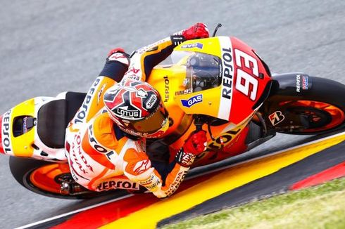 Pemanasan GP Jerman, Pedrosa Absen, Marquez Tercepat, Hayden Jatuh