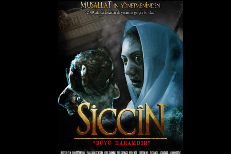 Poster film horor bertema praktik pesugihan asal Turki, Siccîn (2014).