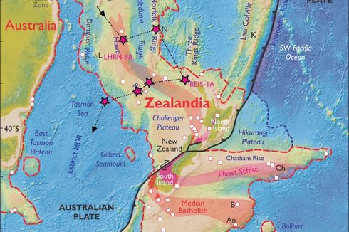 Peta Baru ini Ungkap Wajah Bumi dengan Benua Zealandia yang Hilang