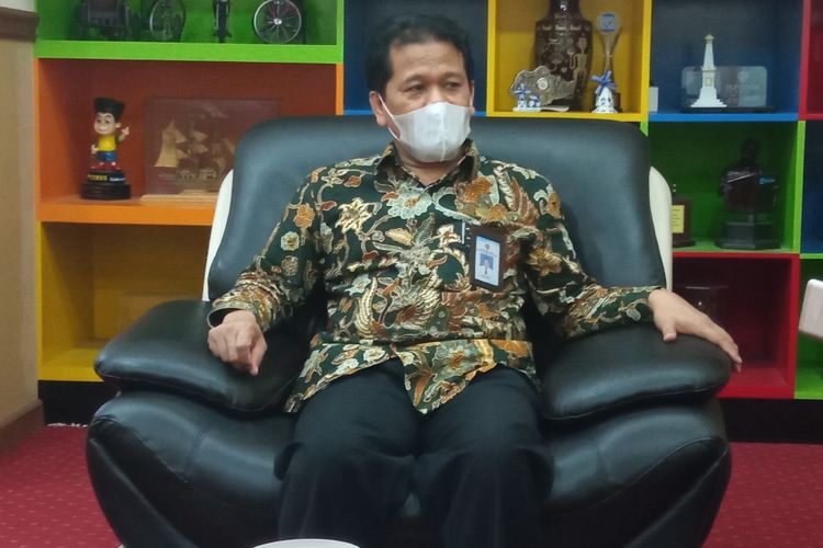 Didik Wardaya Kepala Disdikpora DIY ditemui di Kantor Disdikpora DIY Kamis (18/2/2021)