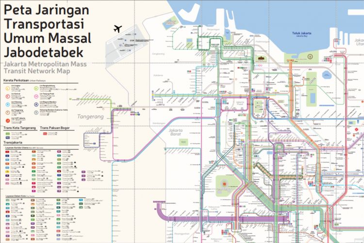 Pembuatan peta transportasi terintegrasi ini juga menyesuaikan dengan kondisi Jakarta terkini per Juli 2018.
