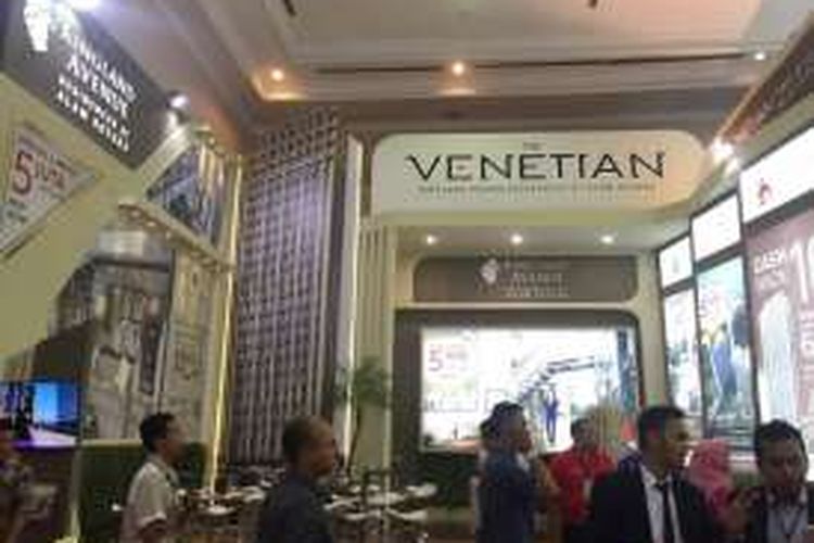 The Venetian Kingland Avenue, Alam Sutera, Serpong, di pameran Indonesia Property Expo (IPEX) 2016, di Jakarta Convention Center (JCC), Sabtu (15/8/2016).

