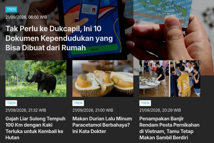 [POPULER TREN] Dokumen Kependudukan yang Bisa Diurus dari Rumah | Ikan Piranha Ditemukan di Sungai Malaysia