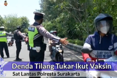 Satlantas Solo Terapkan Tilang Vaksin sampai 3 Oktober 2021