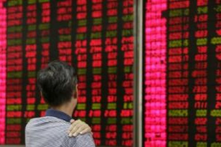 Pasar saham China anjlok drastis pekan lalu. 