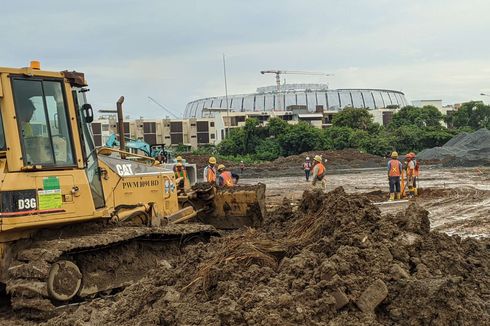 Dikejar Waktu, Lapisan Bawah Tanah Berlumpur Sirkuit Formula E Gunakan Material Bambu