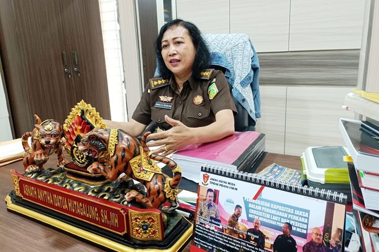 Jaksa Asnath Anytha Idatua Hutagalung dari Jaksa Agung Muda Pidana Umum Kejaksaan Agung.