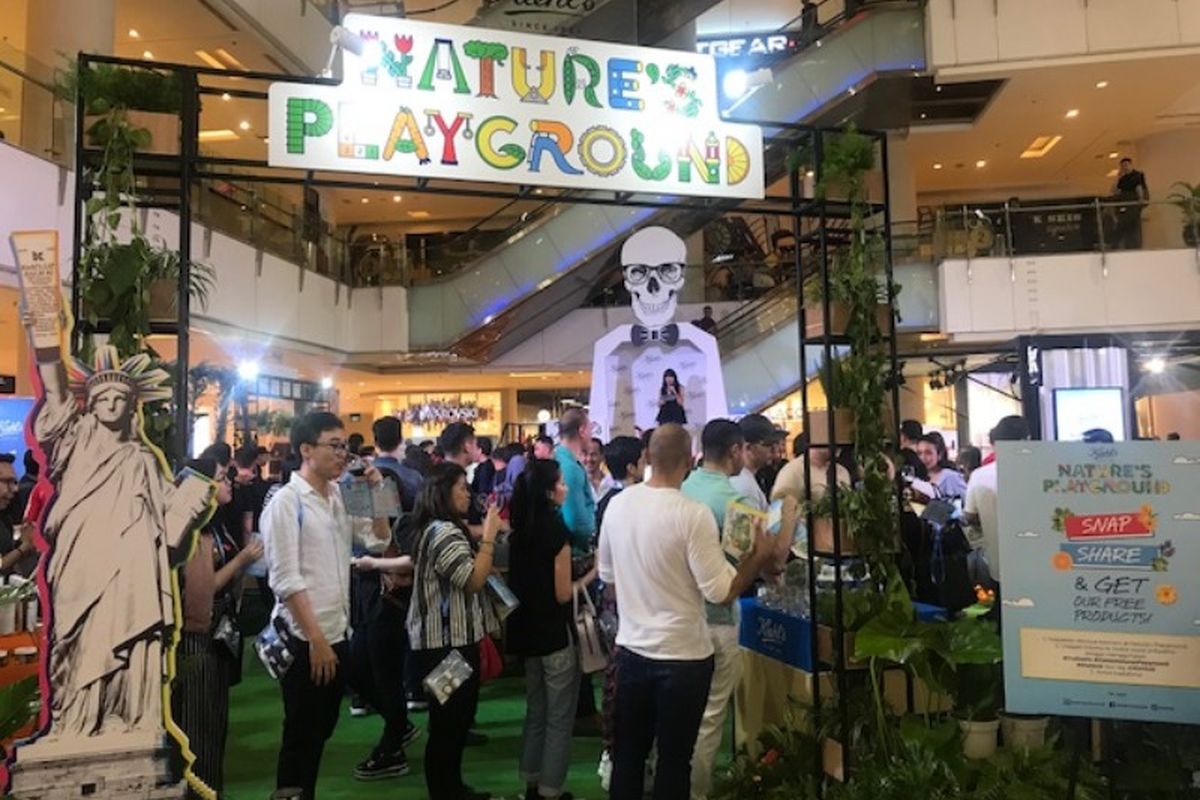 Kiehls Nature Playground di mal Grand Indonesia Jakarta.