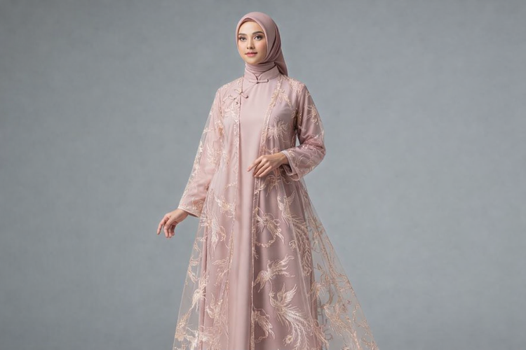 Cheongsam Layer dengan Outer Transparan
