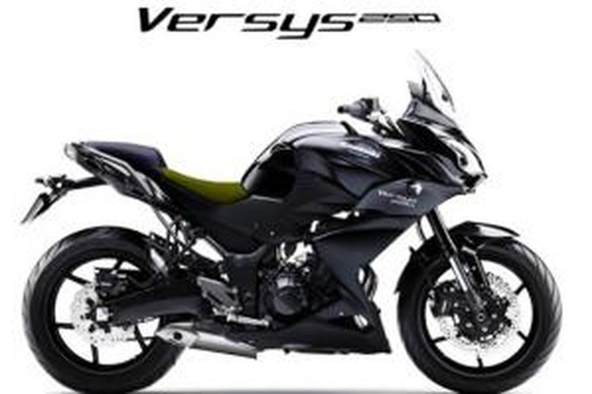 Rendering Kawasaki Versys 250 sebagai model petualang berkubikasi kecil.