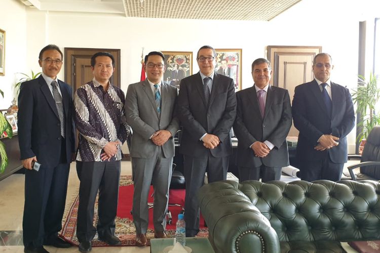 Gubernur Jawa Barat Ridwan Kamil saat melakukan kunjungan kerja ke Souss Massa, Maroko, Selasa (11/3/2019).