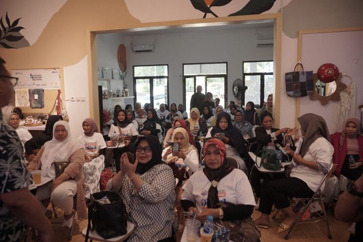 Peserta workshop digital marketing bagi UMKM di Belitung, Sabtu (2/9/2023).