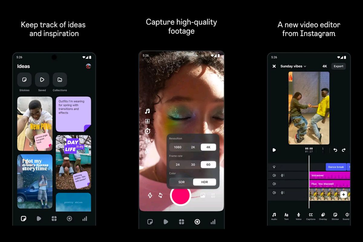 Instagram resmi meluncurkan Edits, aplikasi khusus untuk menyunting video, pesaing CapCut.