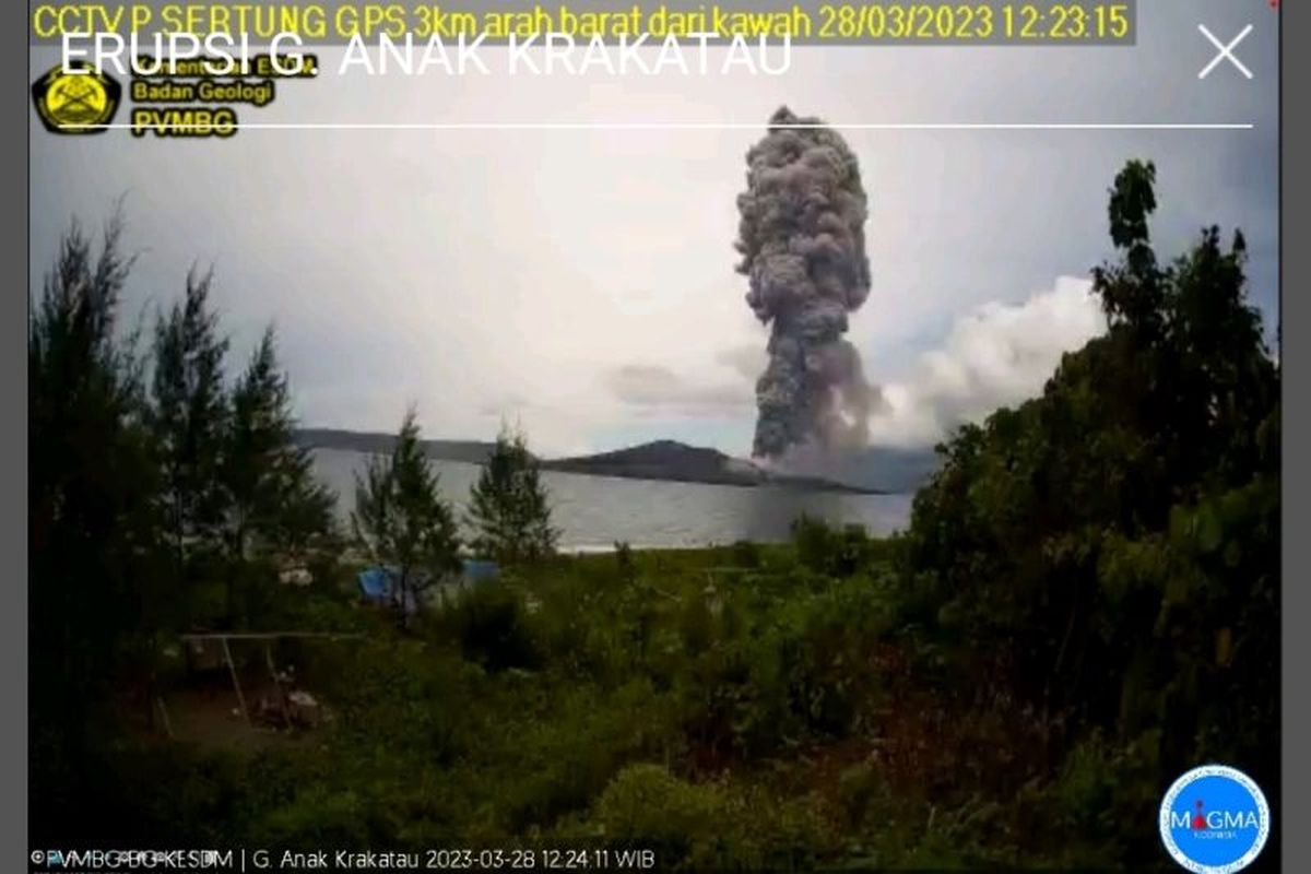Gambar terkini erupsi Gunung Anak Krakatau 