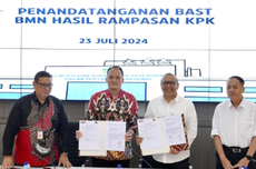 KPK Serahkan Aset Sitaan Senilai RP 4,78 Miliar ke Kementerian ATR/BPN
