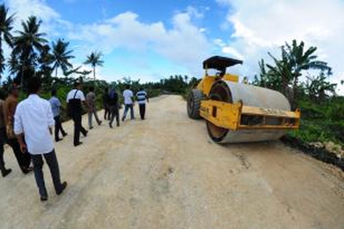 Ilustrasi: Pembangunan infrastruktur di Morotai