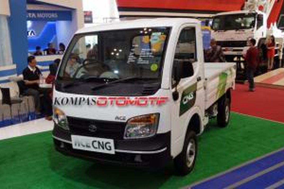 Tata Ace CNG berupa pikap ringkas untuk angkutan pedesaan.