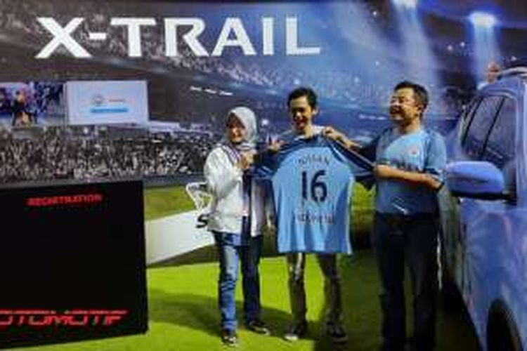 Nissan Motor Indonesia mengumumkan aktivitas promosi bersama Manchester City, Jumat (12/8/2016).