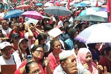 Kampanye Jokowi Belum Juga Mulai, Warga Sudah Berdesakan 3 Jam Sebelumnya
