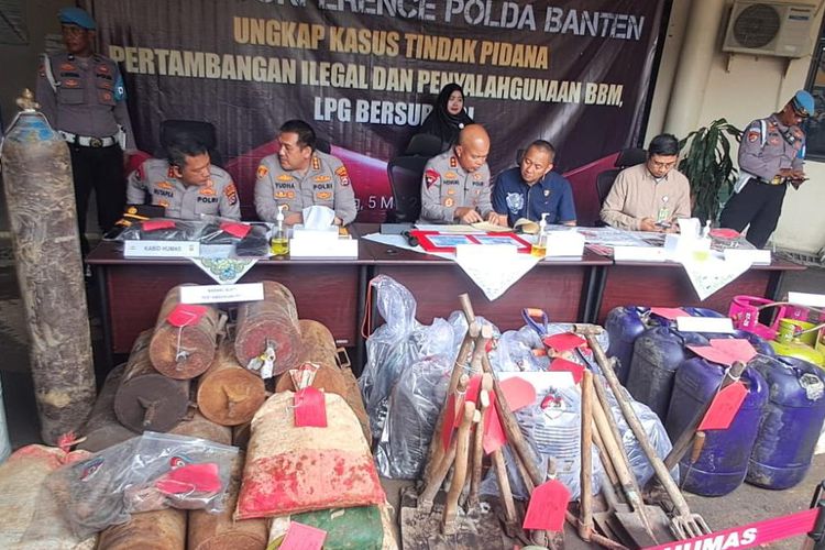 Polda Banten Bongkar Tambang Emas dan Batu Bara Ilegal di Lebak, 7 Pemilik Jadi Tersangka