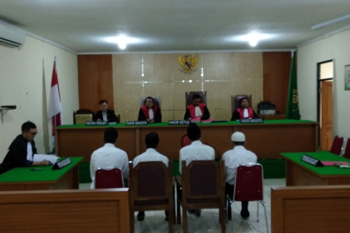 Sidang penganiayaan hingga tewas suporter Persija berlangsung di PN Bekasi Kota, Kamis (15/3/2018)